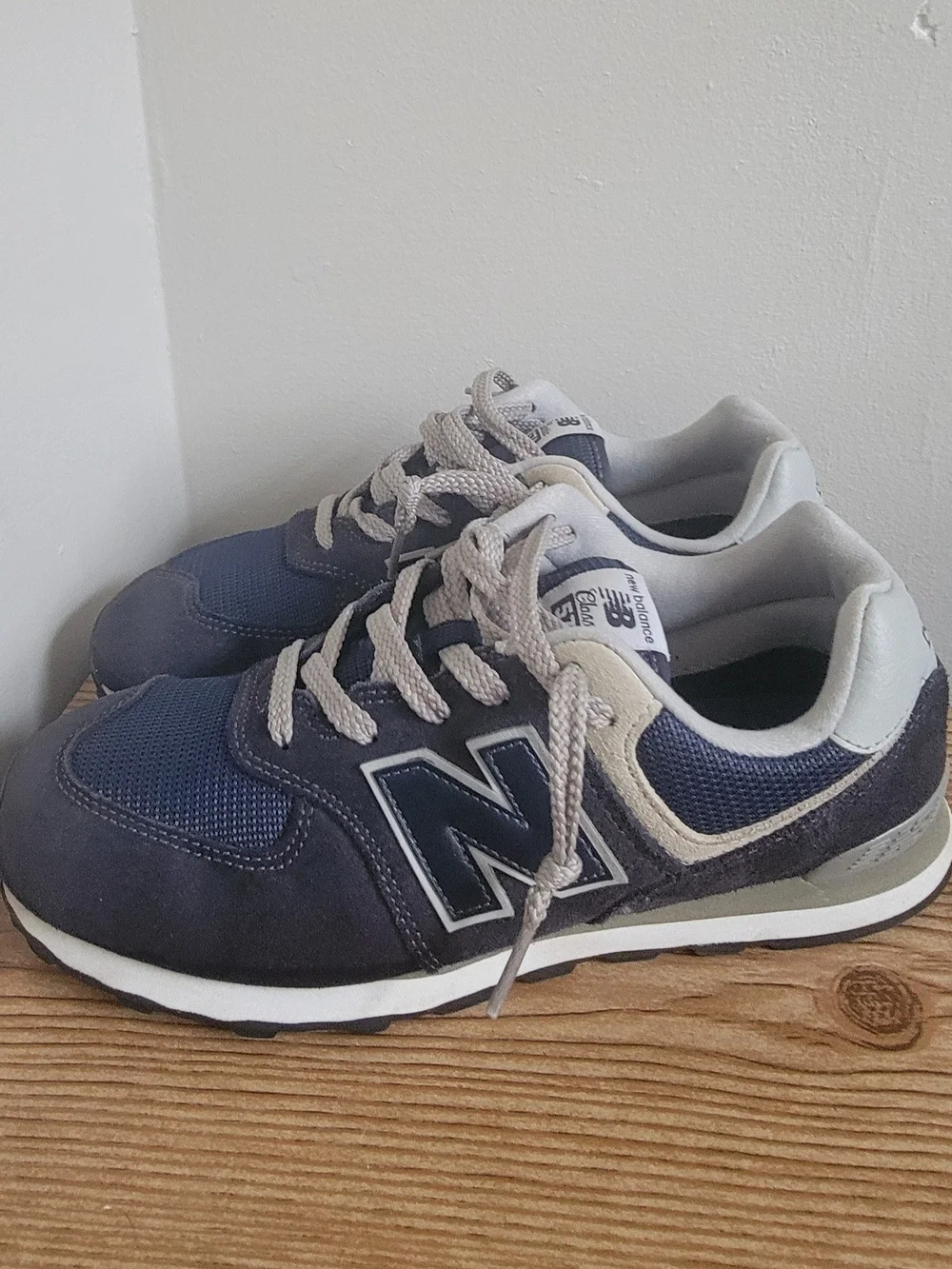 New Balance Classic 574 Men's Navy and Gray Sneakers